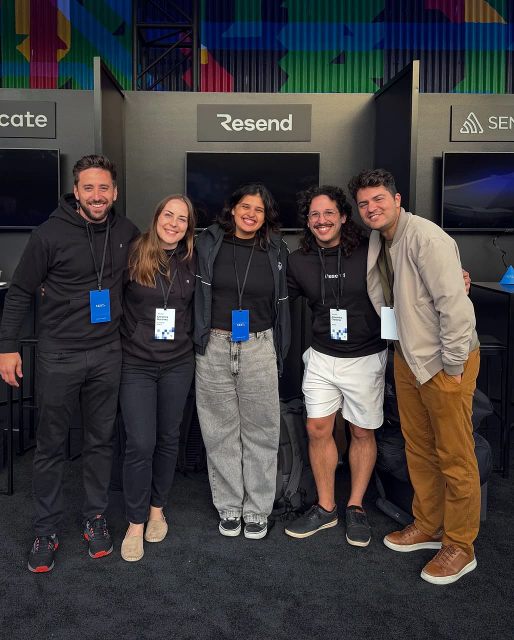 Resend team at Next.js Conf