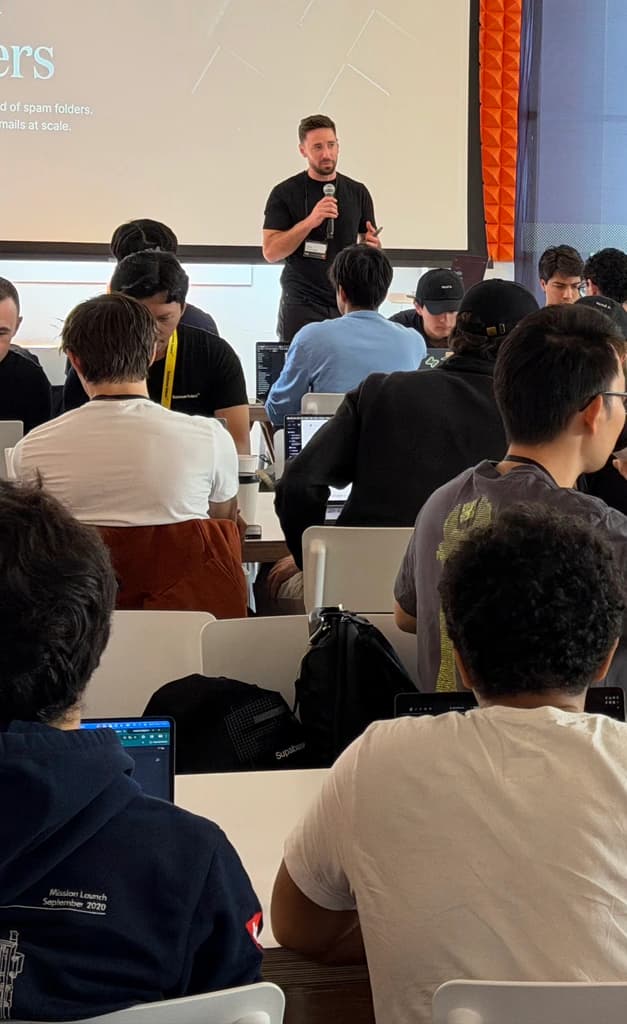 Resend team at YC hackathon
